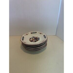 Vintage Chinese Phoenix Double Happiness Porcelain Dessert Bowls Set of 5